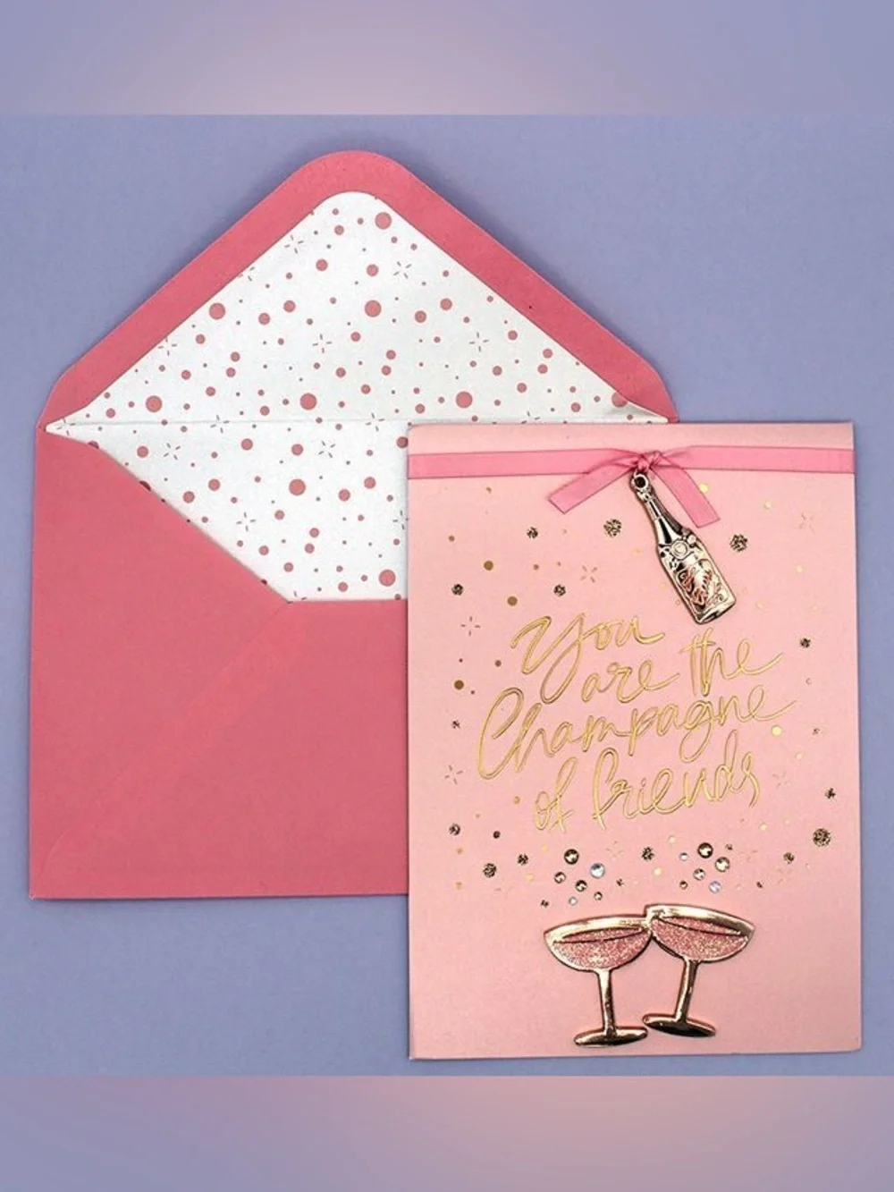 🆕Papyrus 3D “Champagne Of Friends” Greeting Card